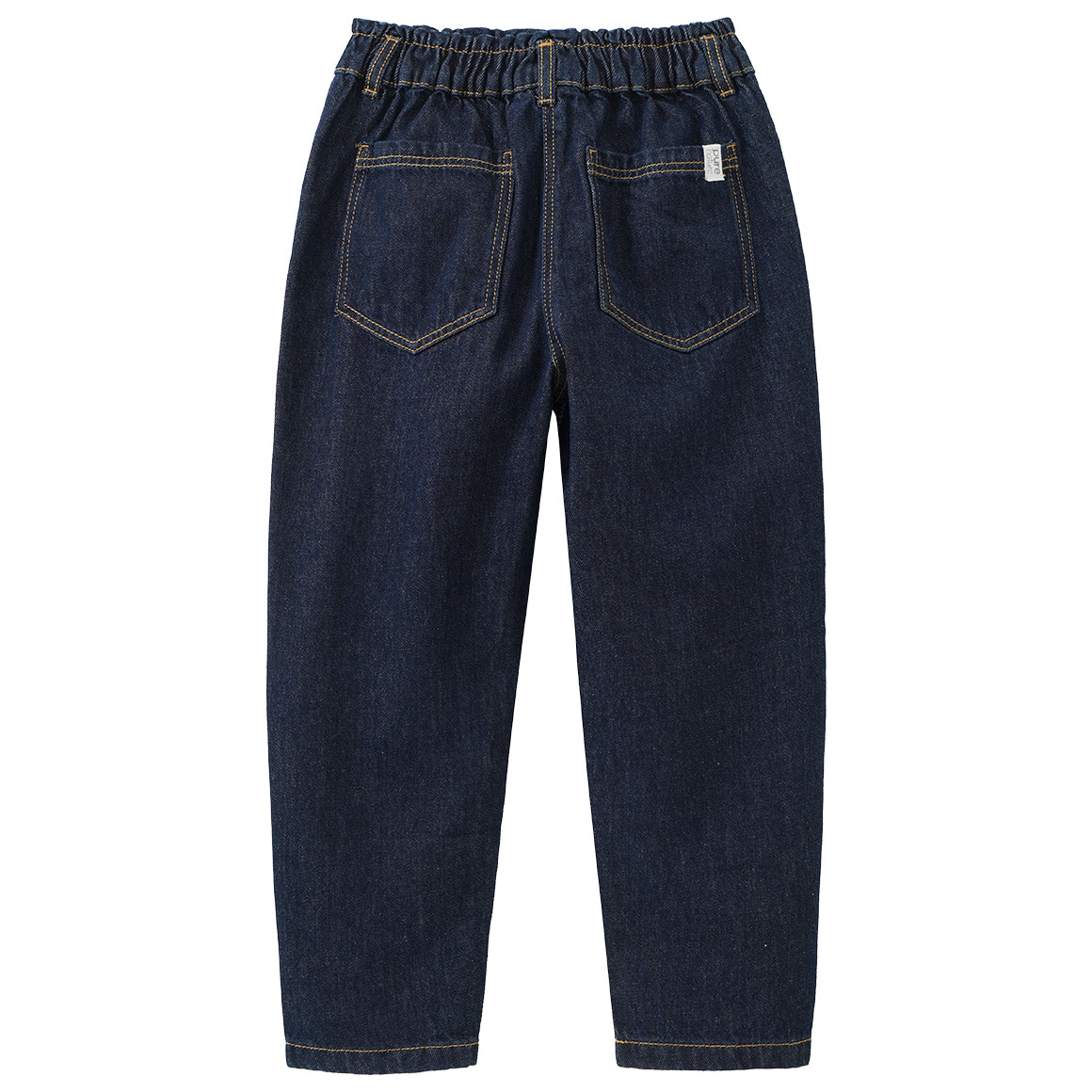 Mädchen Paperbag-Jeans aus Raw Denim