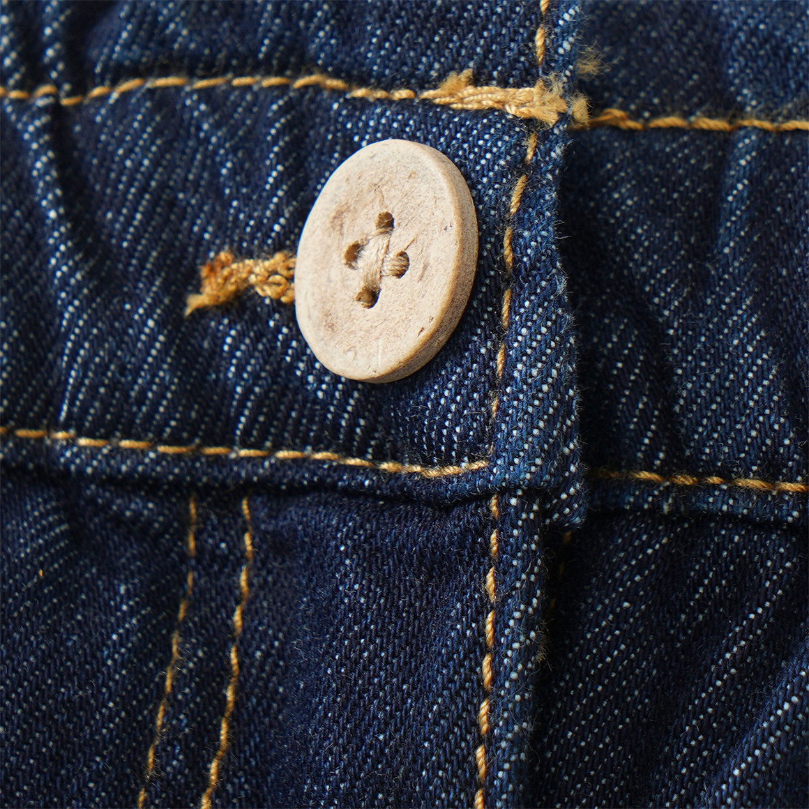 Mädchen Paperbag-Jeans aus Raw Denim