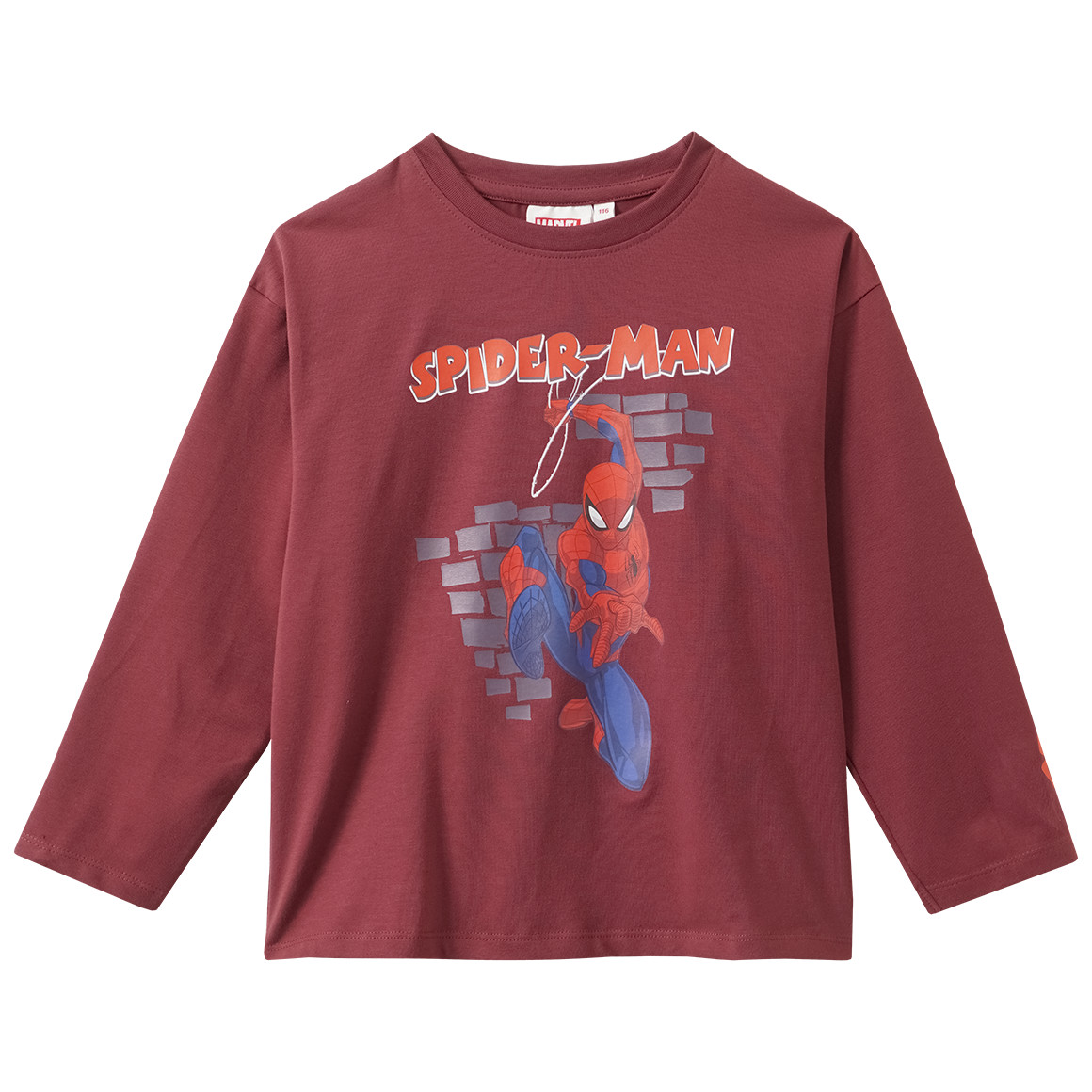MARVEL Langarmshirt mit Spider-Man Print
