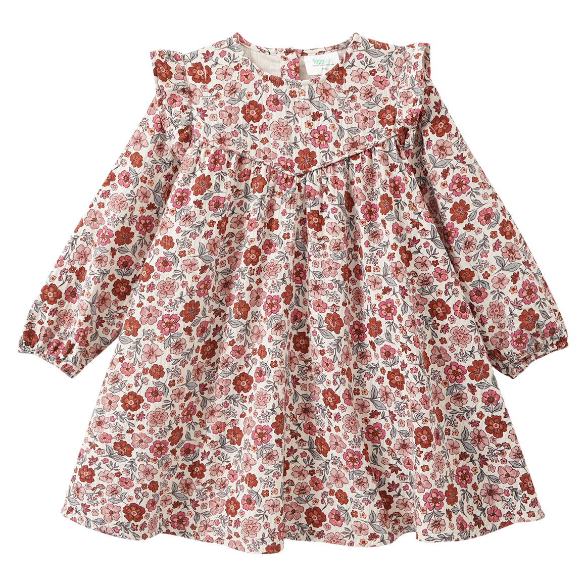 Mädchen Musselin-Kleid mit Blümchen