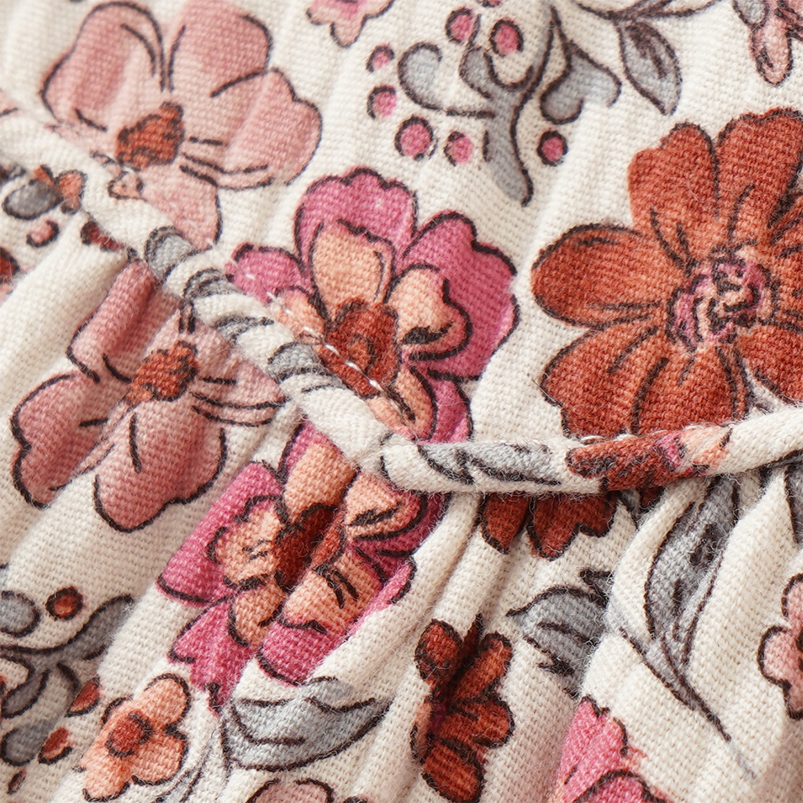 Mädchen Musselin-Kleid mit Blümchen