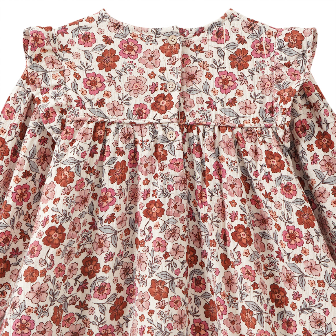 Mädchen Musselin-Kleid mit Blümchen