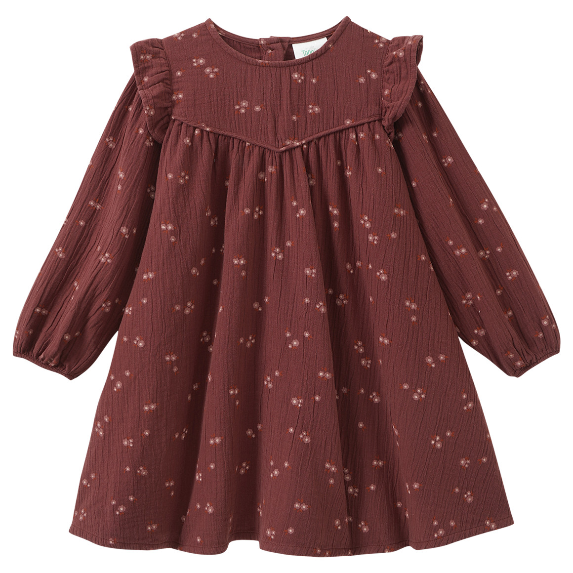 Mädchen Musselin-Kleid mit Blümchen