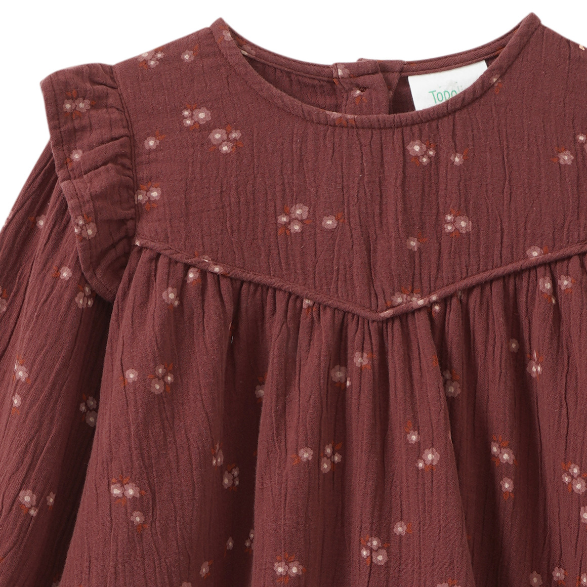 Mädchen Musselin-Kleid mit Blümchen