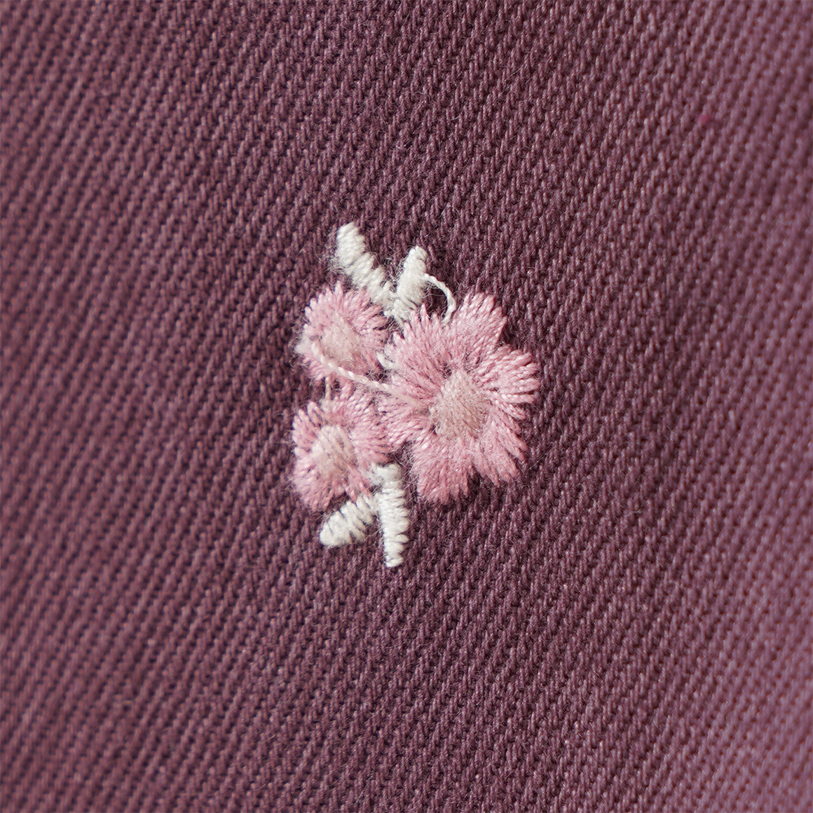 Mädchen Jeanskleid mit Blümchen-Stickerei