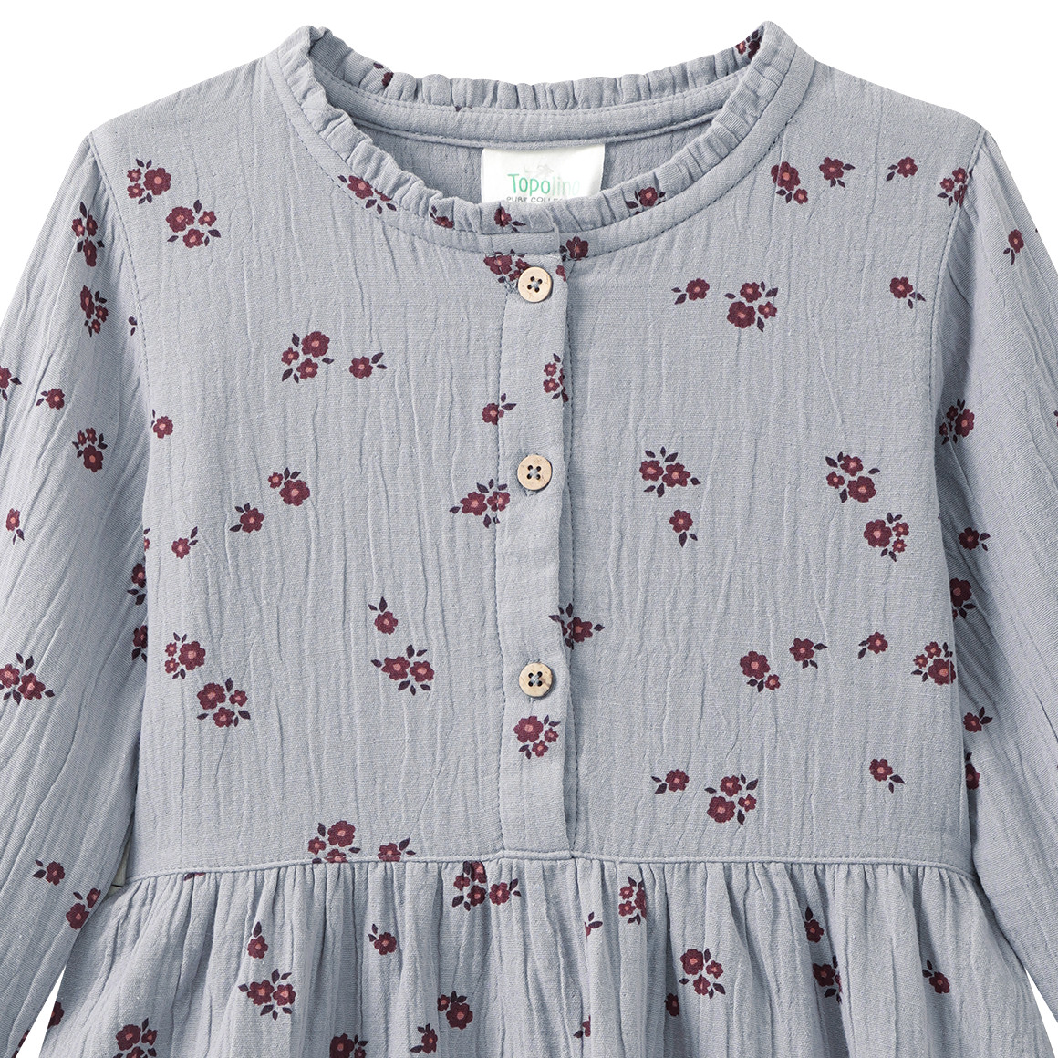 Mädchen Musselin-Kleid mit Blümchen