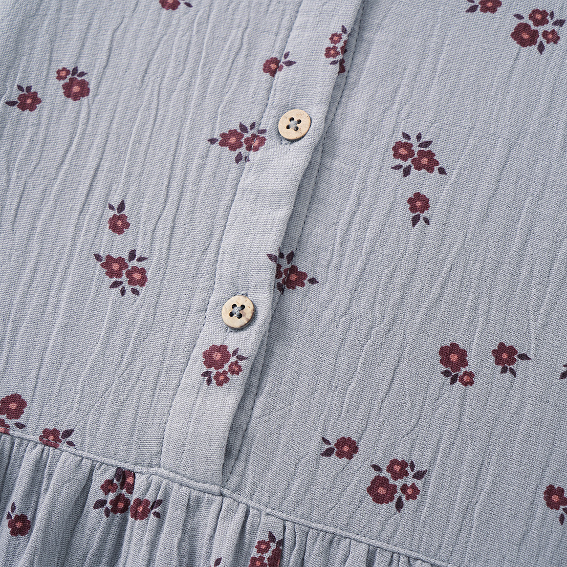 Mädchen Musselin-Kleid mit Blümchen