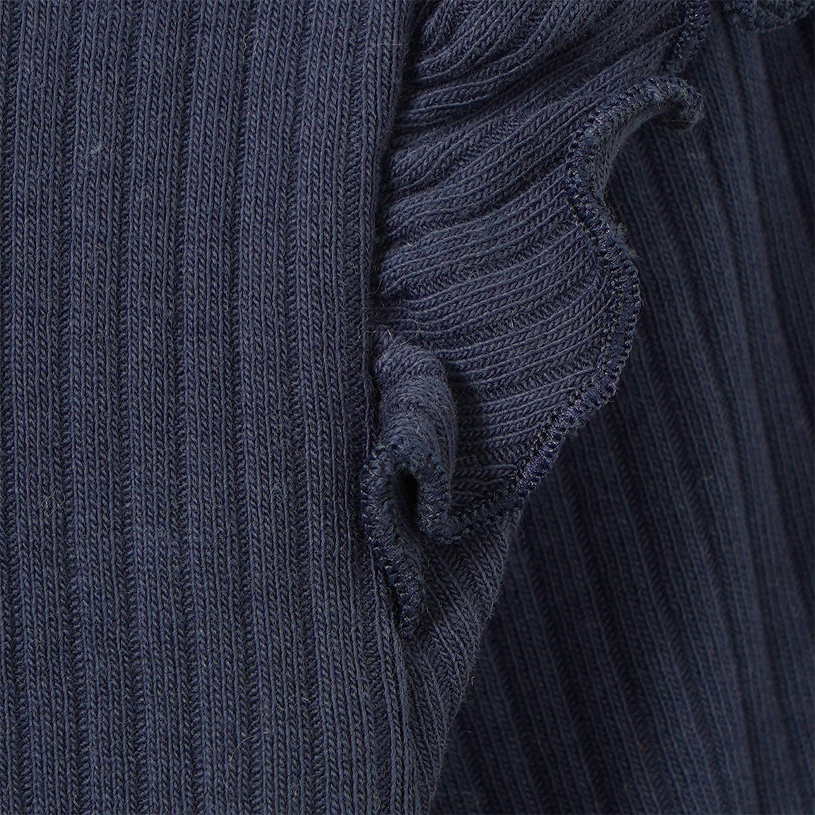 Mädchen Langarmshirt mit Rippstruktur
