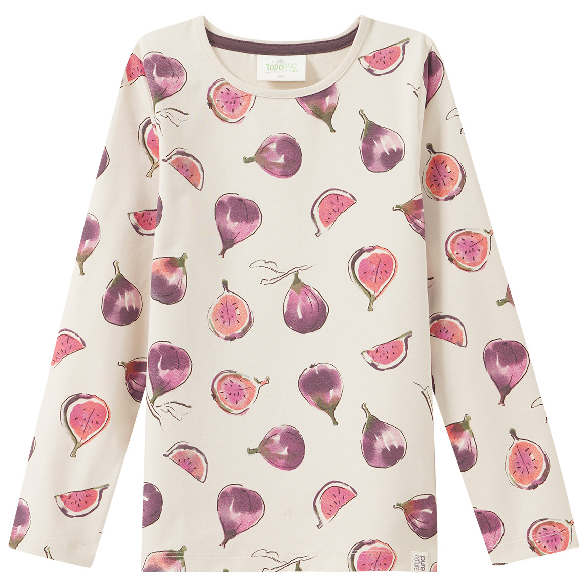 2 Mädchen Langarmshirts mit Feigen