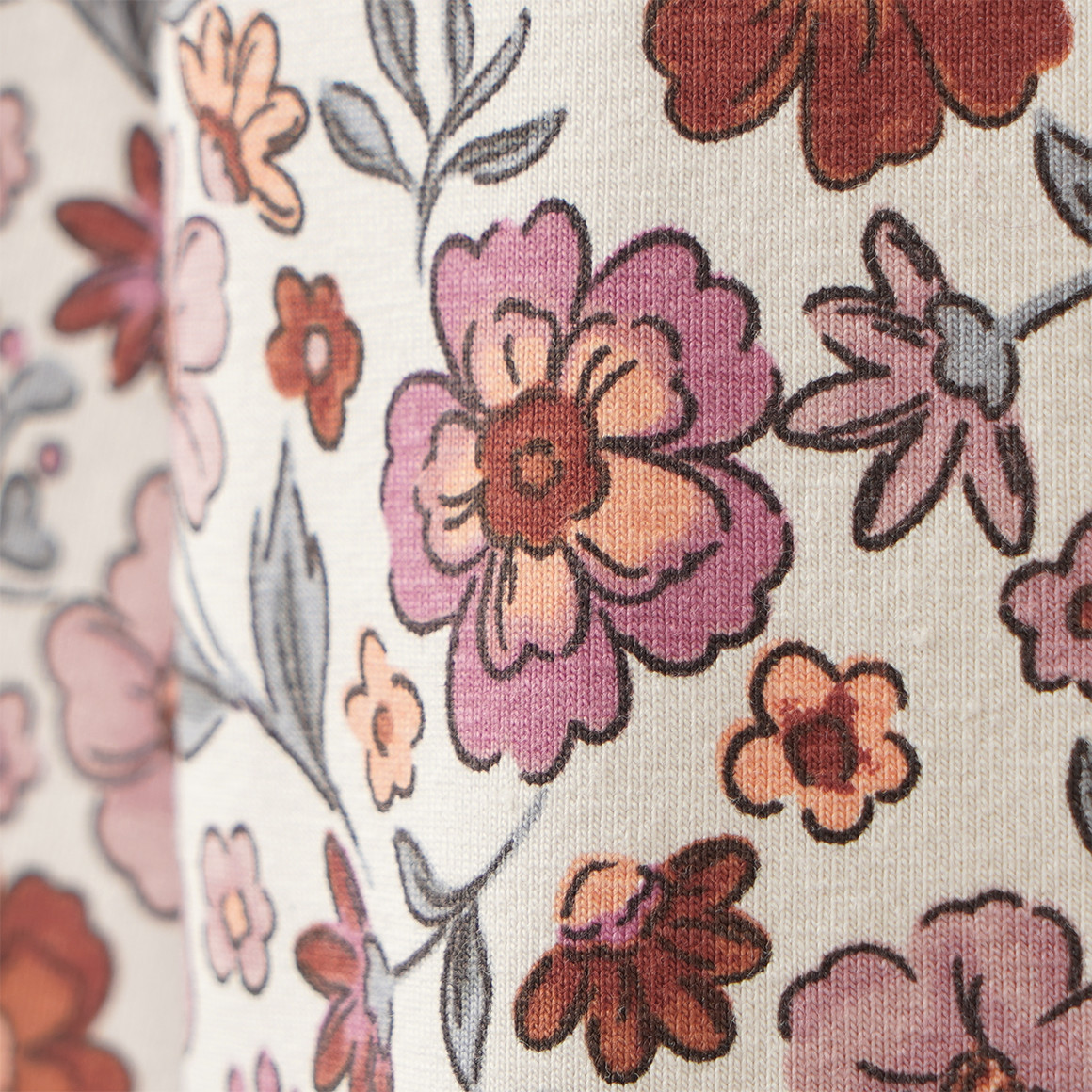 2 Mädchen Langarmshirts mit Blümchen