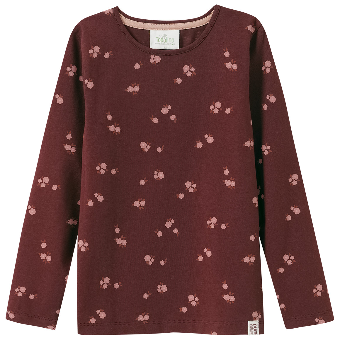 2 Mädchen Langarmshirts mit Blümchen