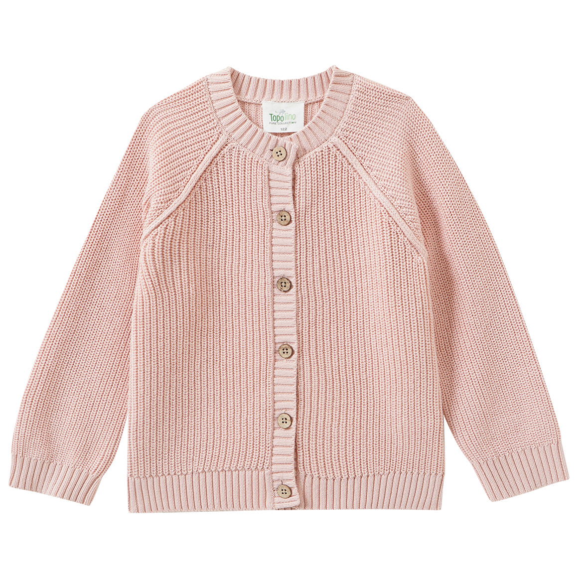 Mädchen Strickjacke mit Rippstruktur