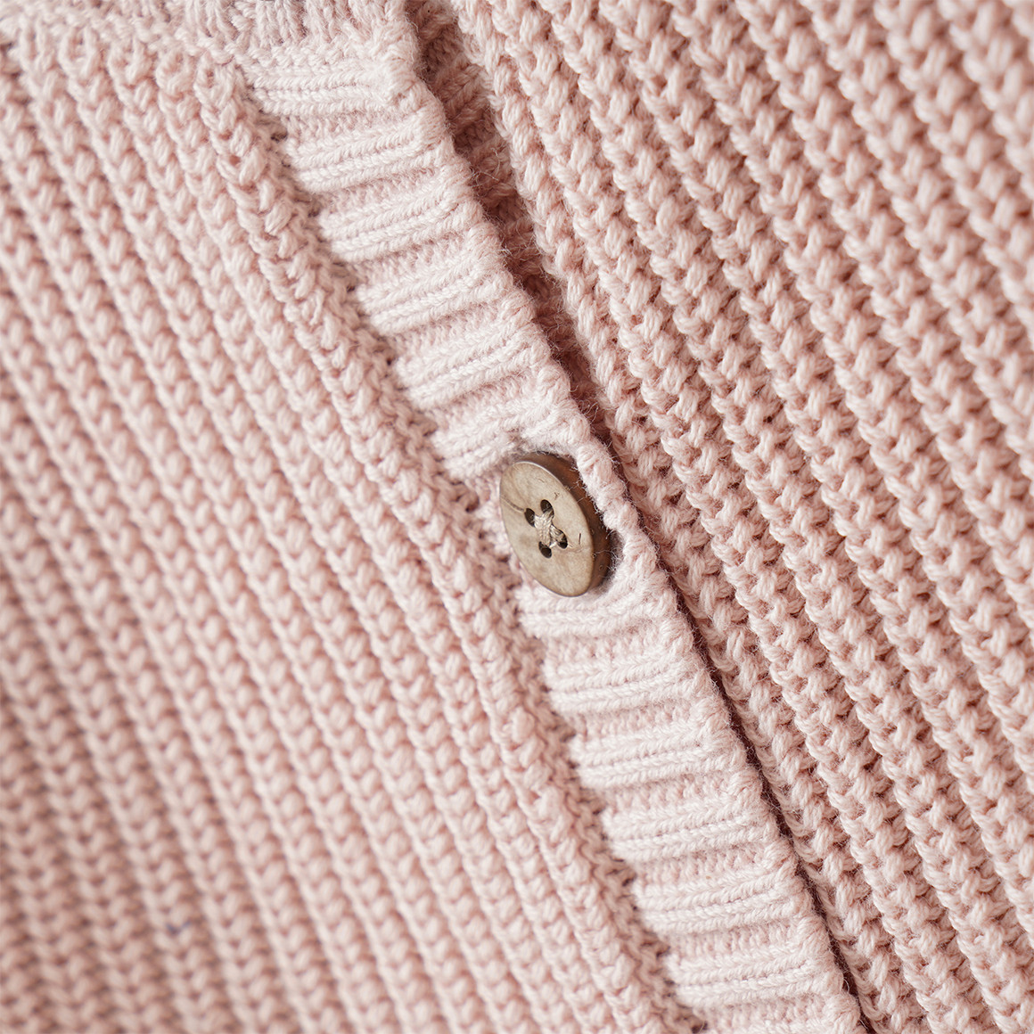 Mädchen Strickjacke mit Rippstruktur