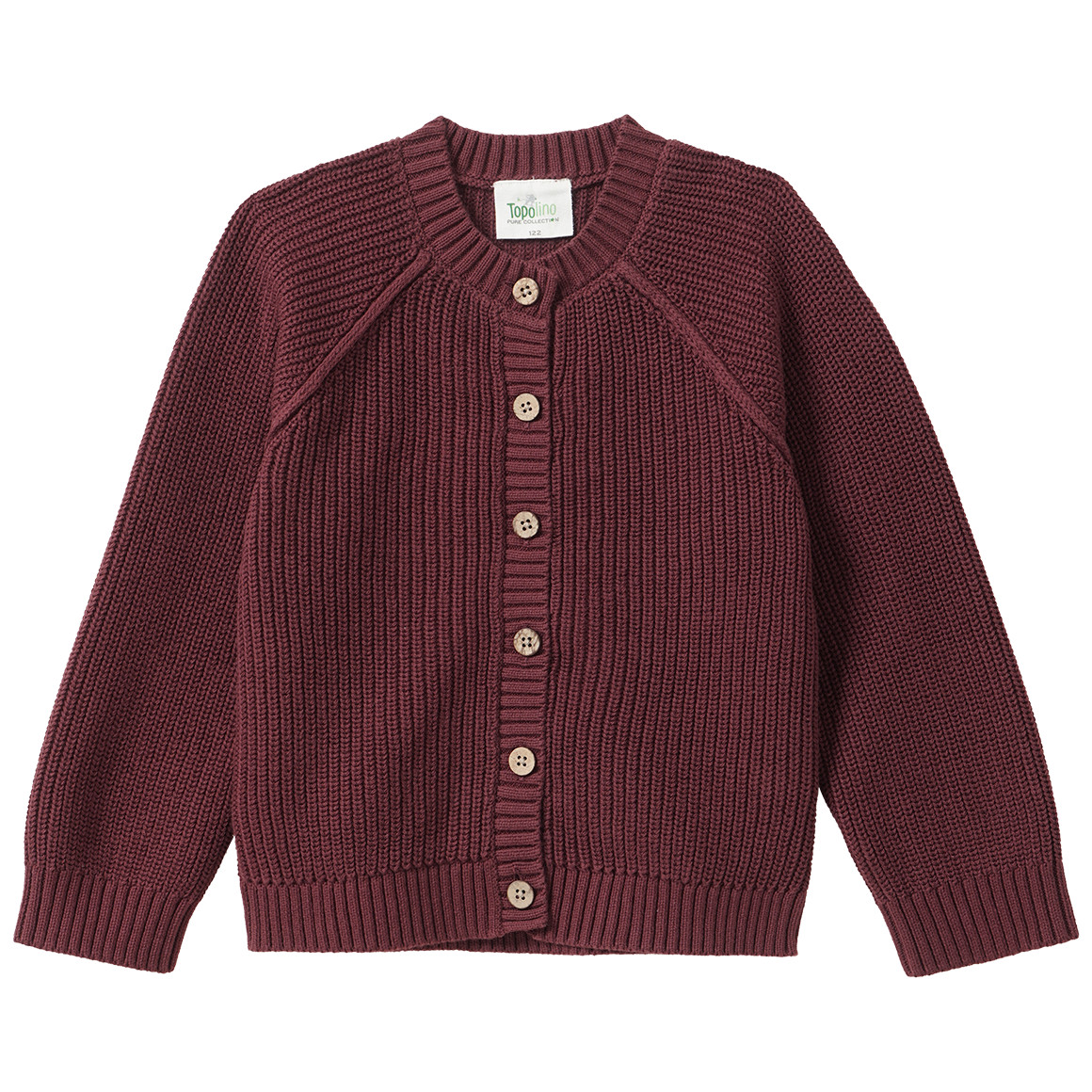 Mädchen Strickjacke mit Rippstruktur