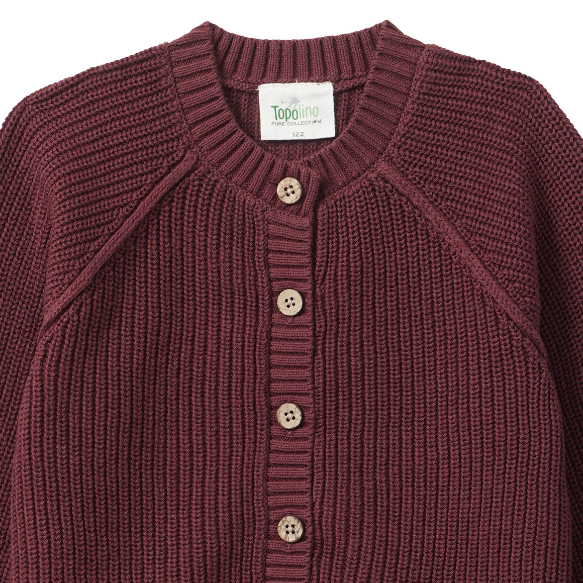 Mädchen Strickjacke mit Rippstruktur