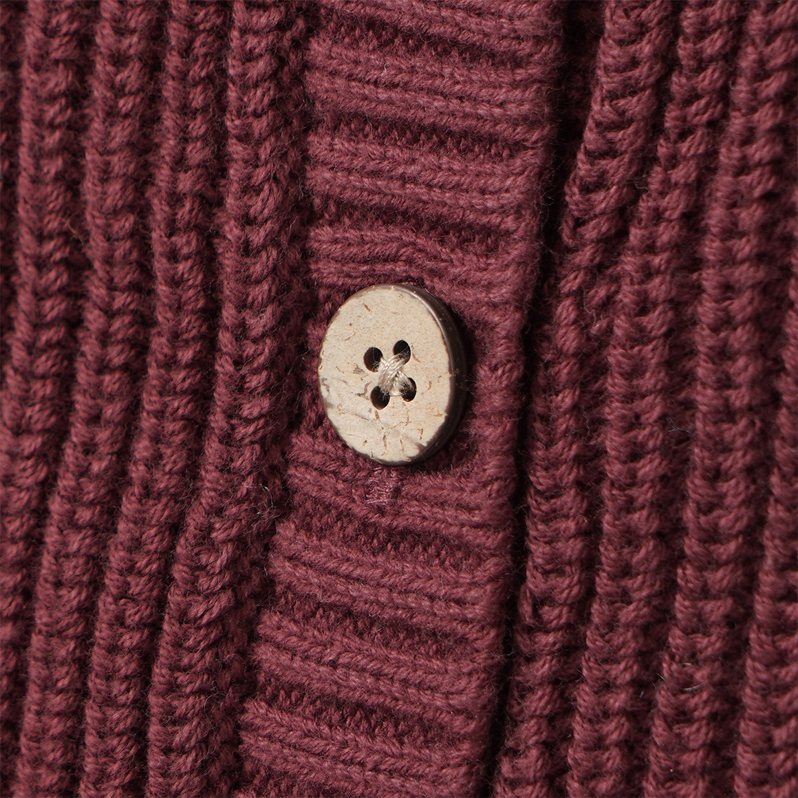 Mädchen Strickjacke mit Rippstruktur