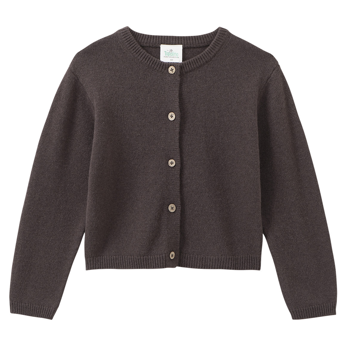 Mädchen Woll-Strickjacke mit Knopfleiste
