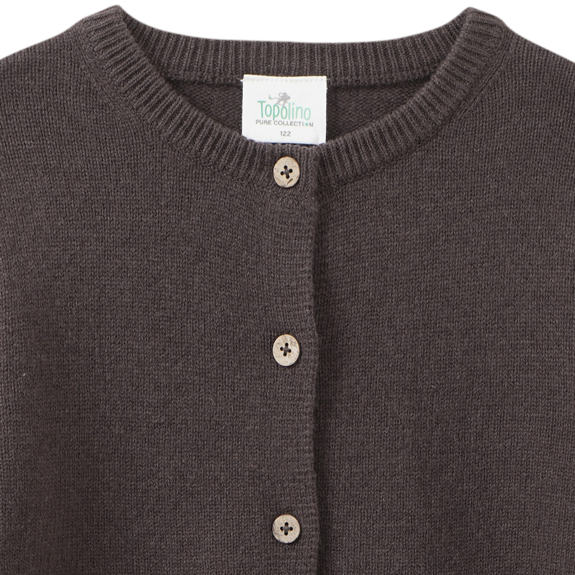 Mädchen Woll-Strickjacke mit Knopfleiste