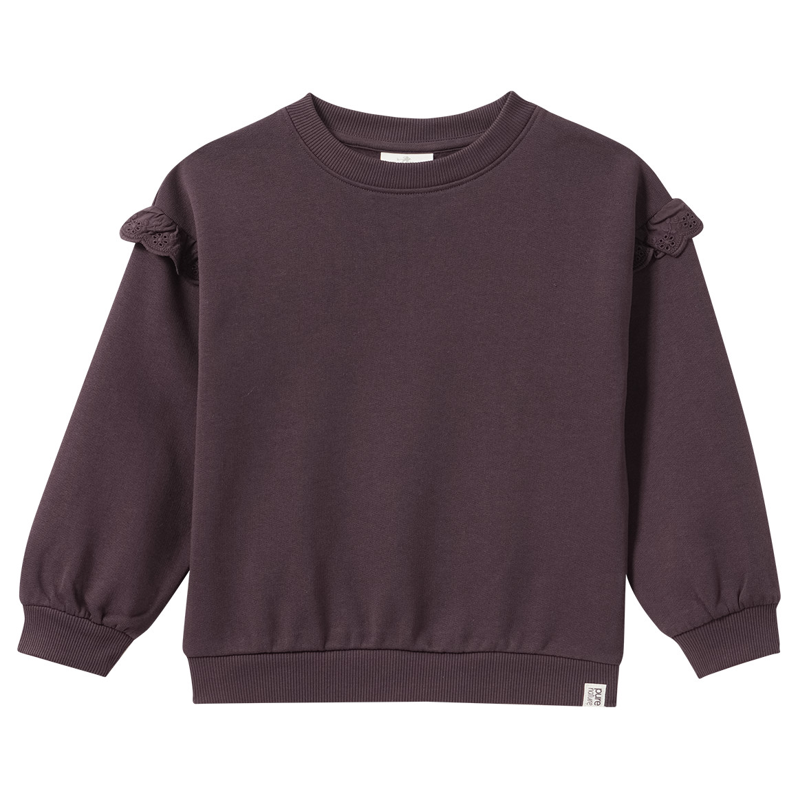 Mädchen Sweatshirt mit Rüschen