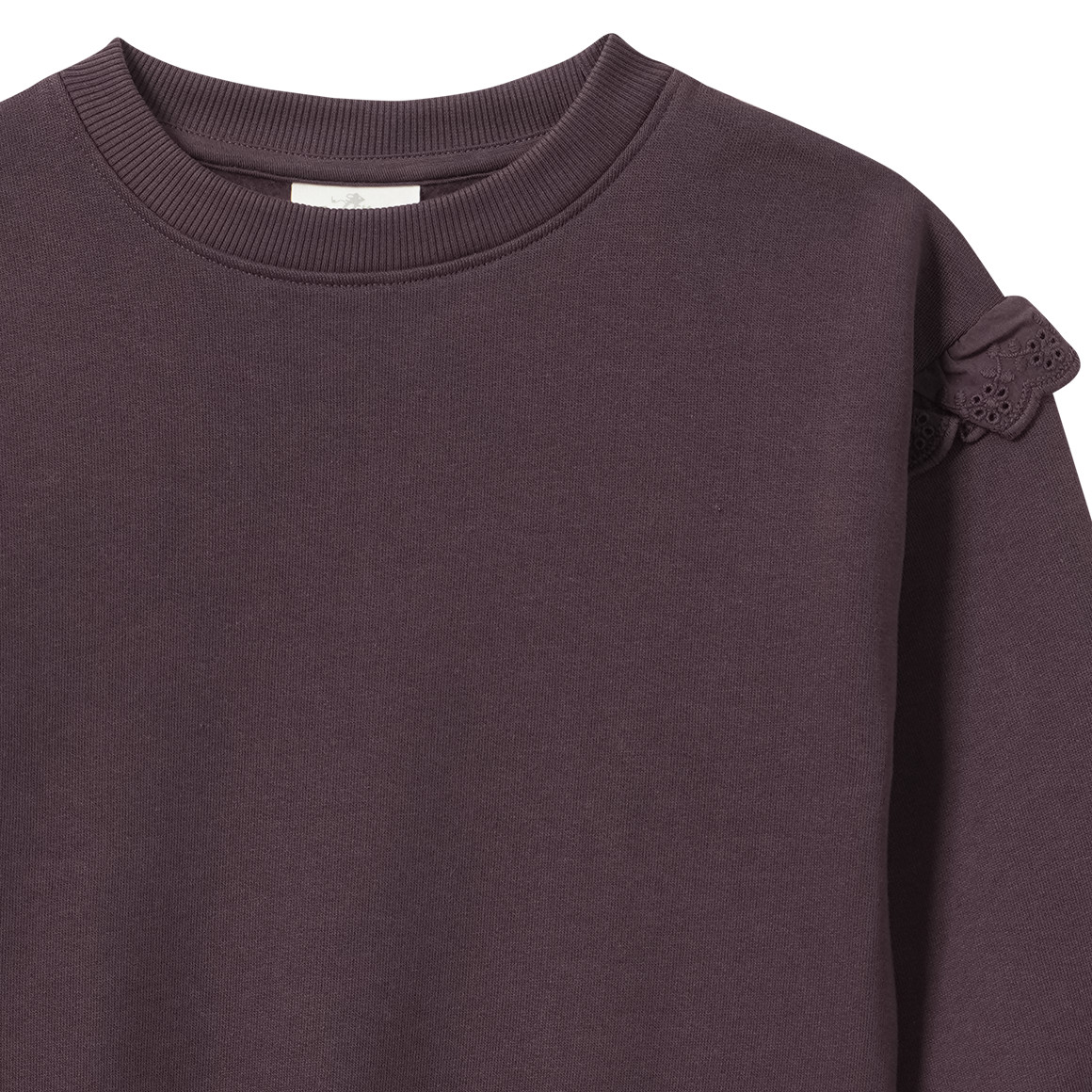 Mädchen Sweatshirt mit Rüschen