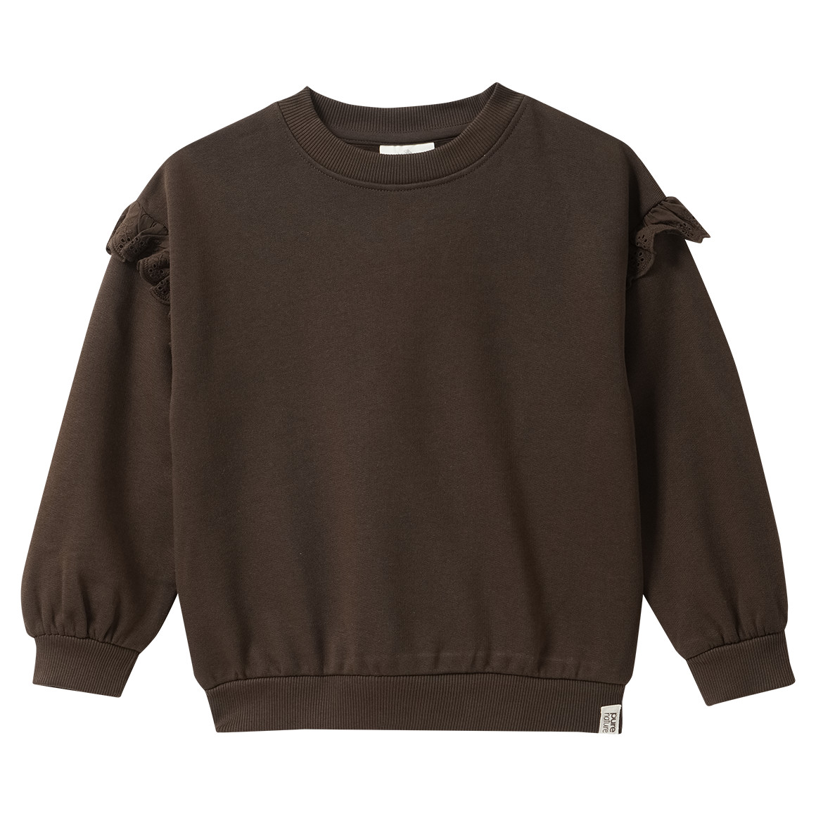 Mädchen Sweatshirt mit Rüschen