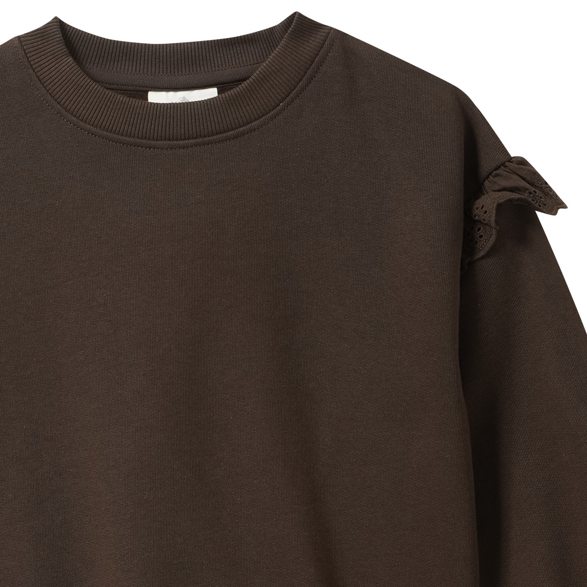 Mädchen Sweatshirt mit Rüschen