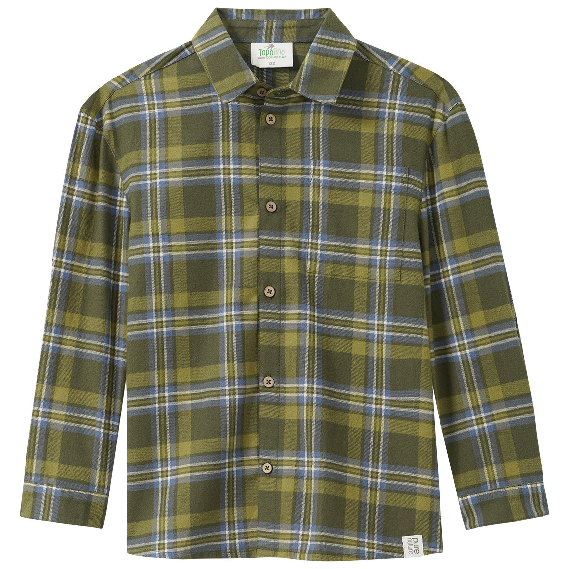 Jungen Flanellhemd mit Karo-Muster