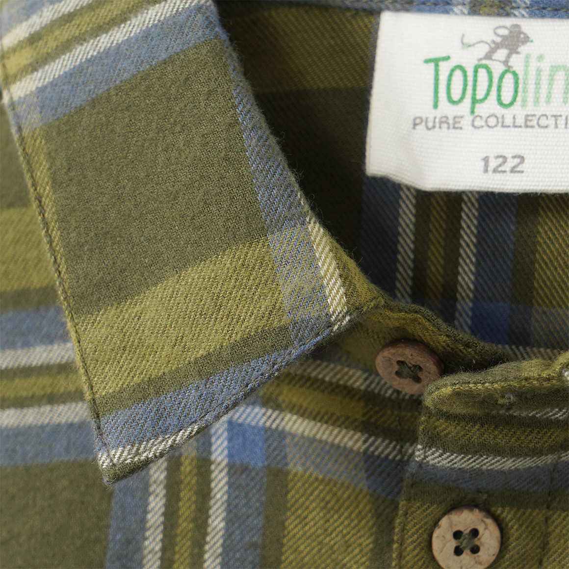 Jungen Flanellhemd mit Karo-Muster