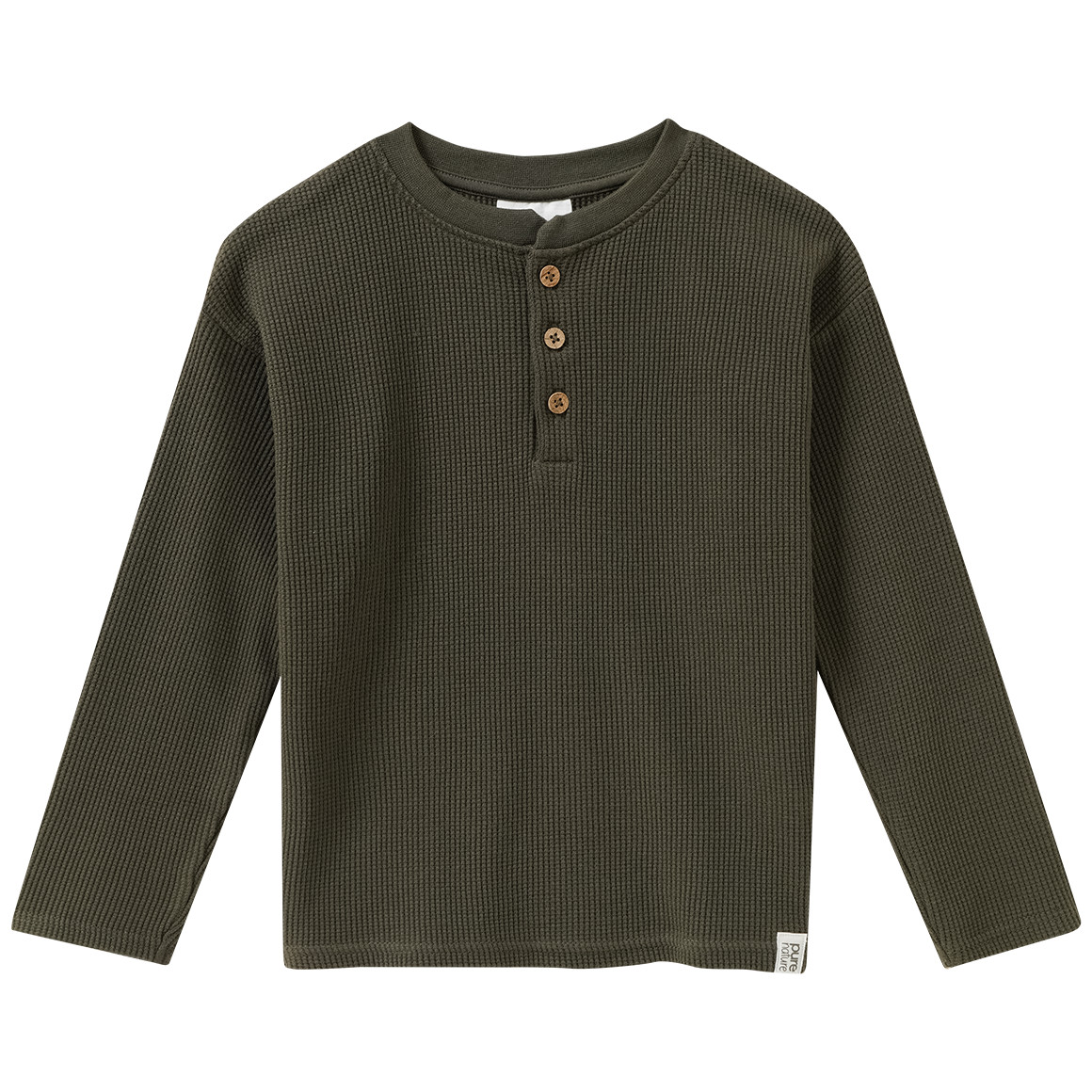 2 Jungen Langarmshirts aus Waffel-Piqué