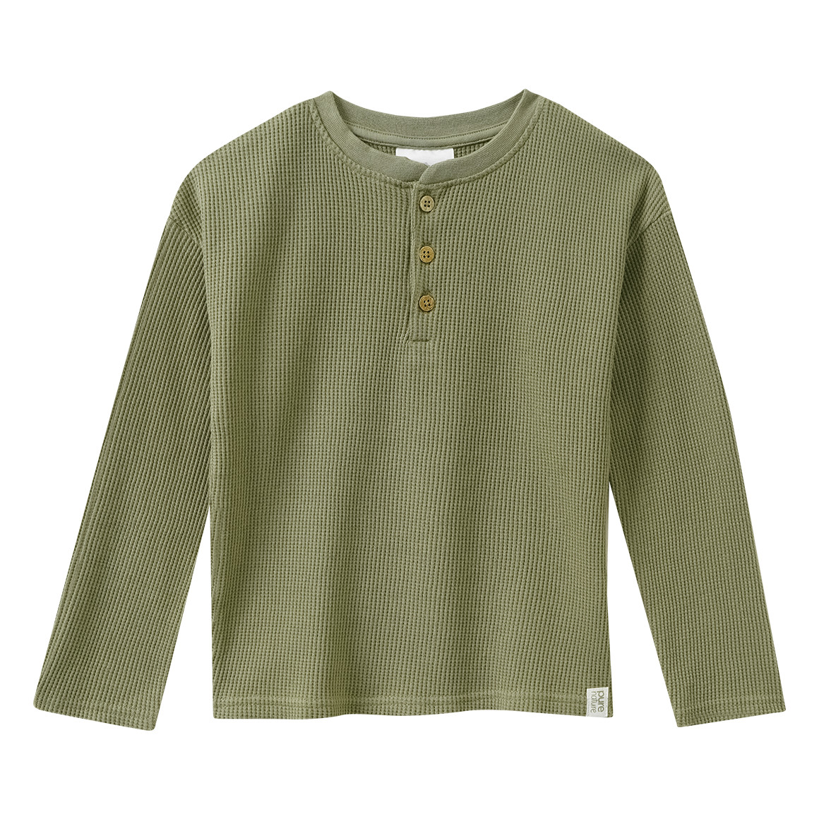 2 Jungen Langarmshirts aus Waffel-Piqué
