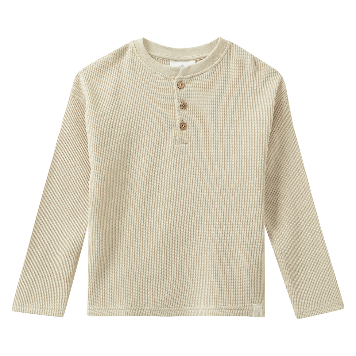 2 Jungen Langarmshirts aus Waffel-Piqué