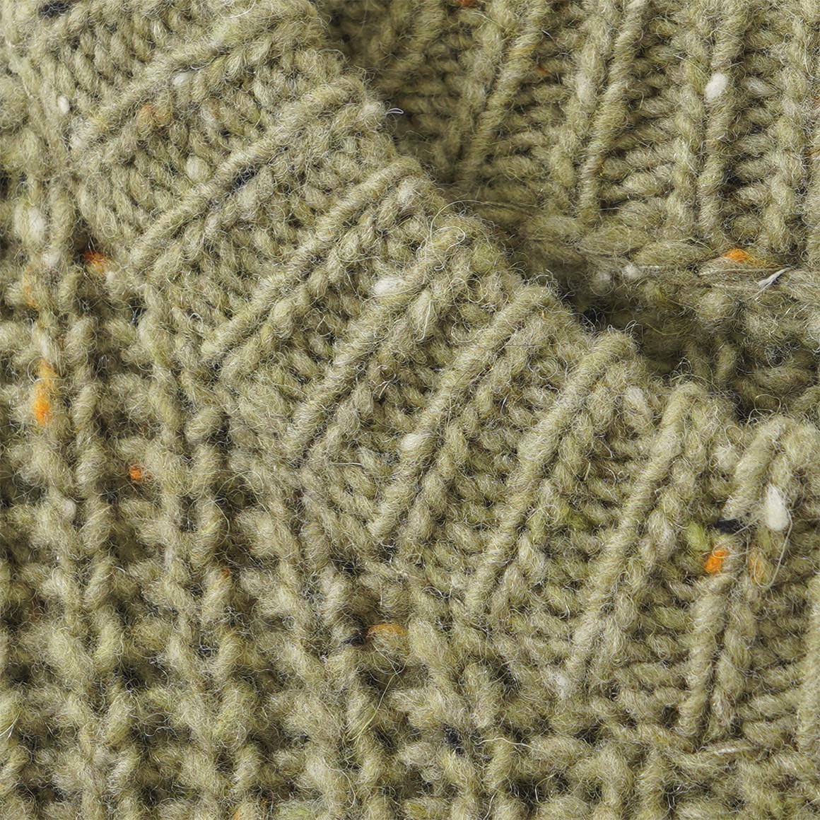 Jungen Woll-Strickpullover mit Mouliné-Effekt