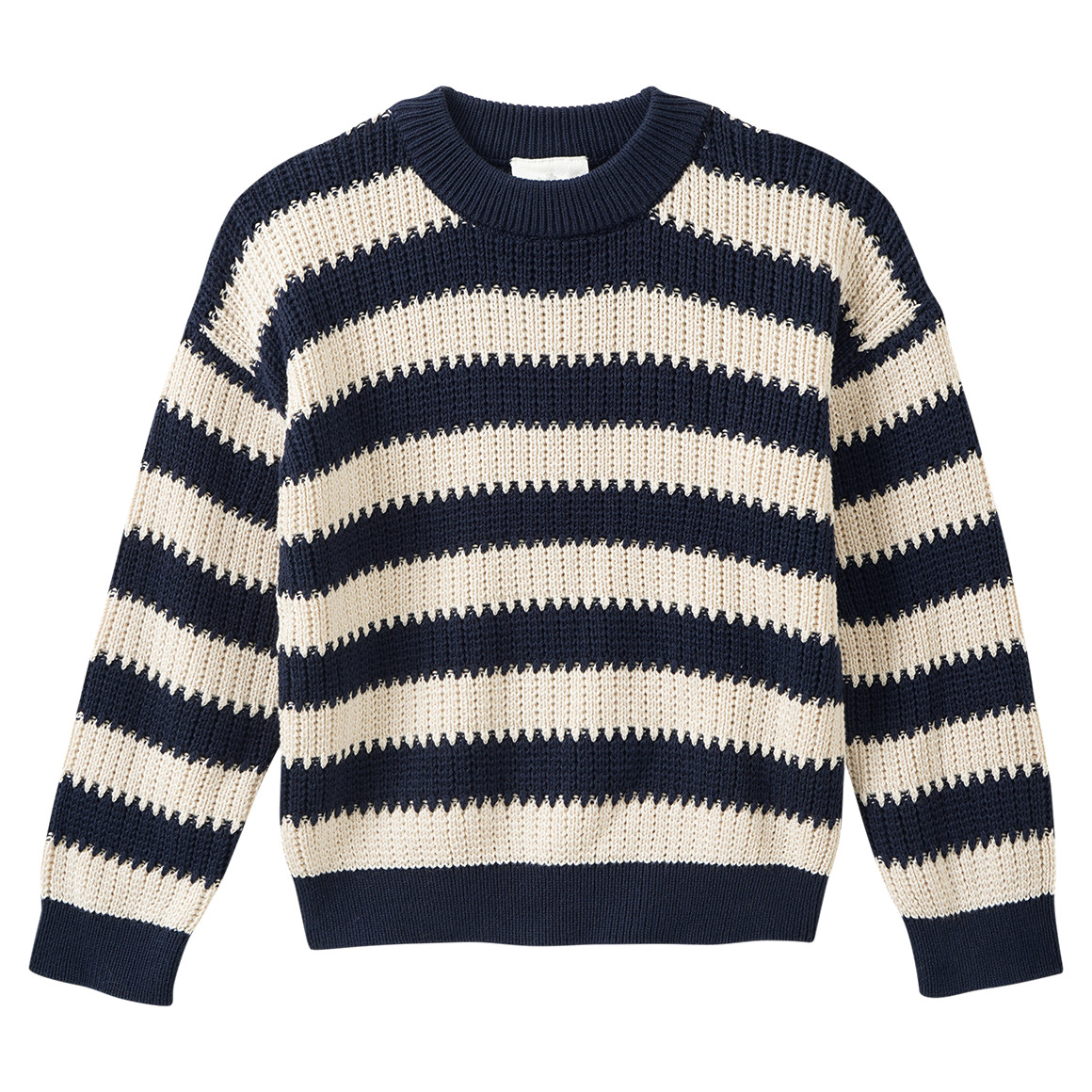 Jungen Strickpullover mit Streifen