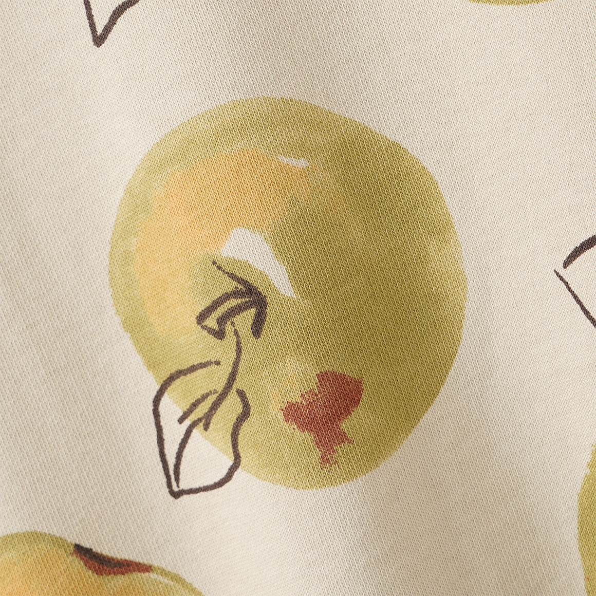 Jungen Sweatshirt mit Apfel-Print