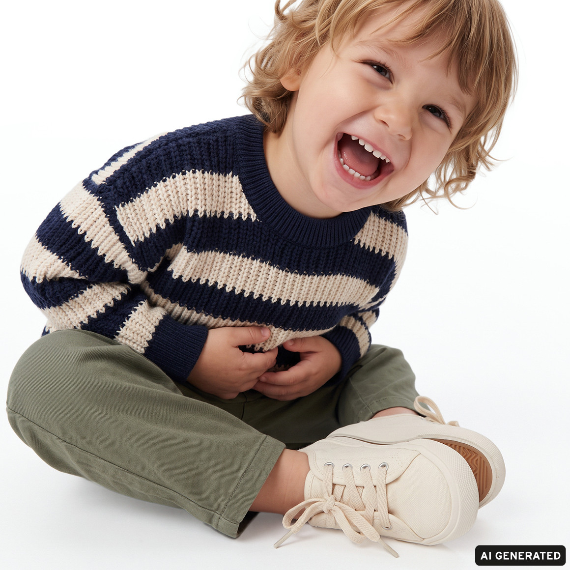 Jungen Hose mit Bundfalten