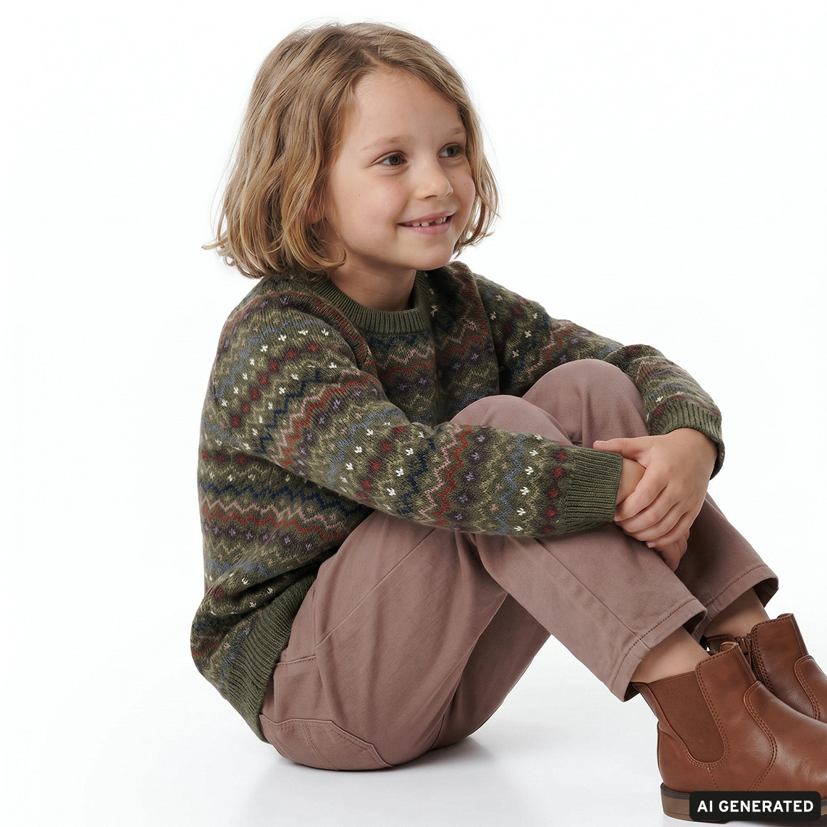 Kinder Hose mit Bundfalten