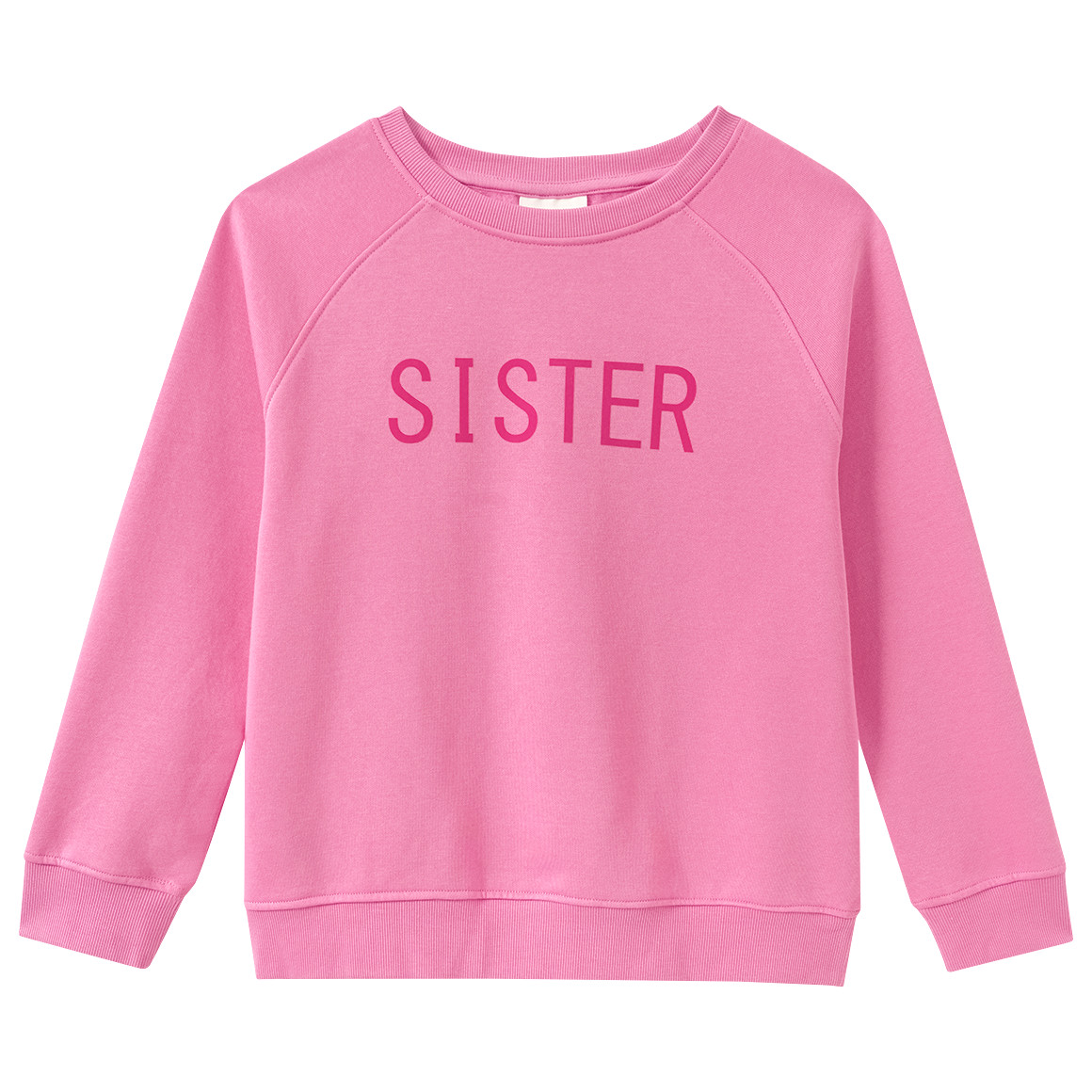 Mädchen Sweatshirt mit Flock-Print