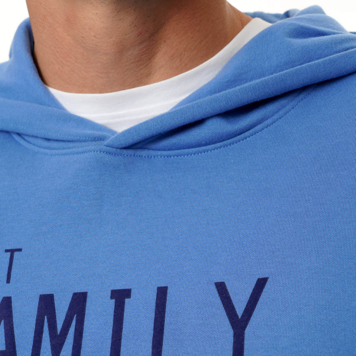 Herren Hoodie mit Flock-Print