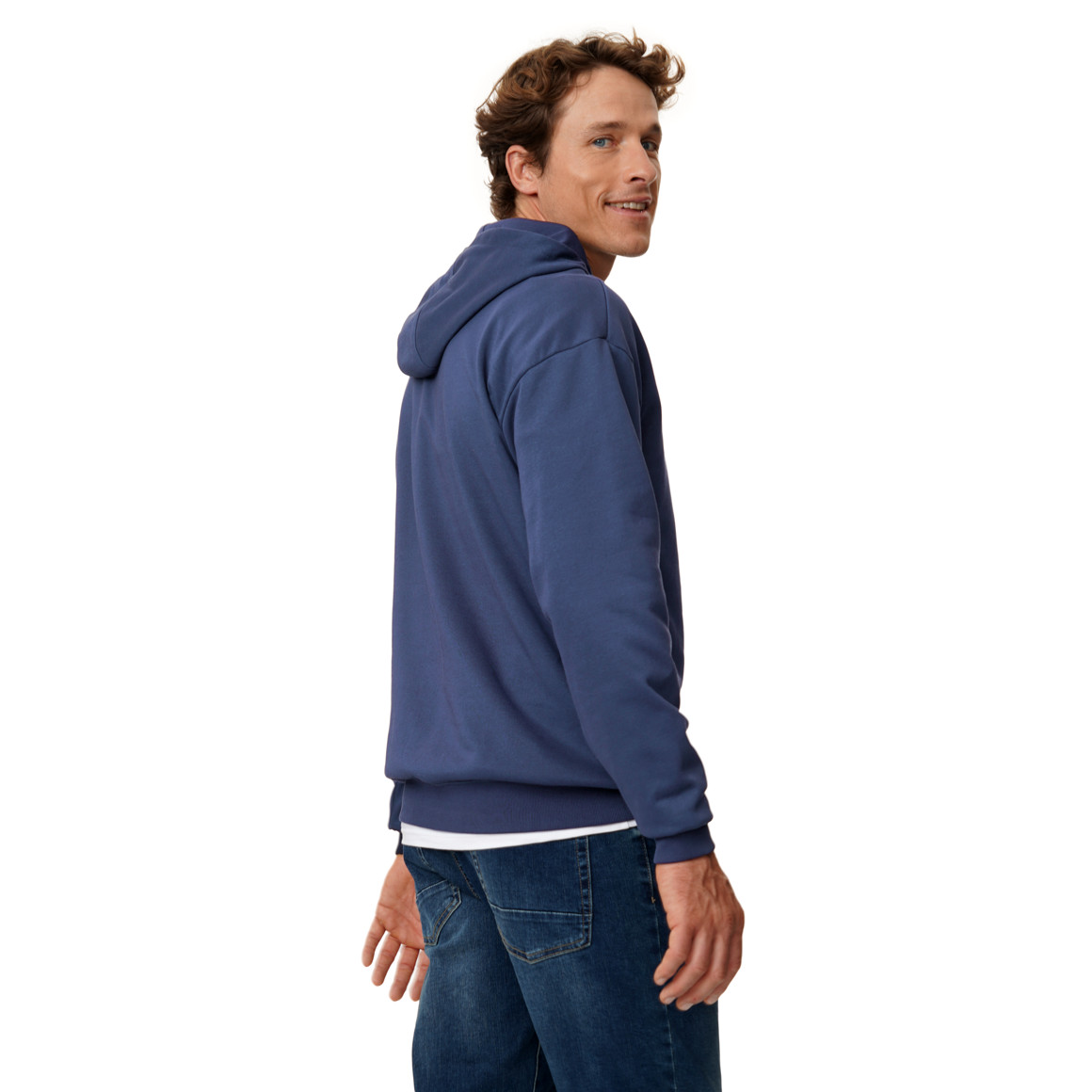 Herren Hoodie mit Flock-Print