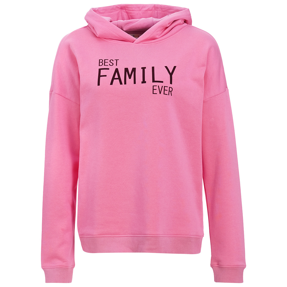 Damen Hoodie mit Flock-Print