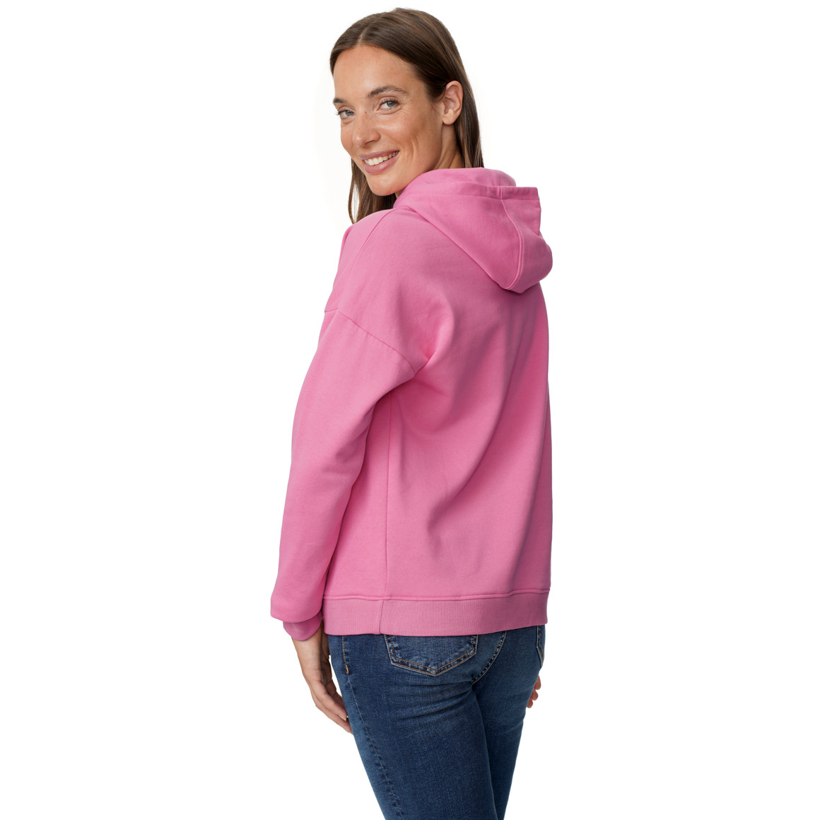 Damen Hoodie mit Flock-Print