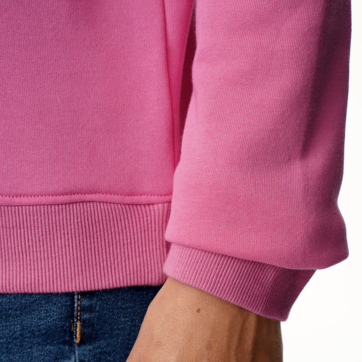 Damen Hoodie mit Flock-Print