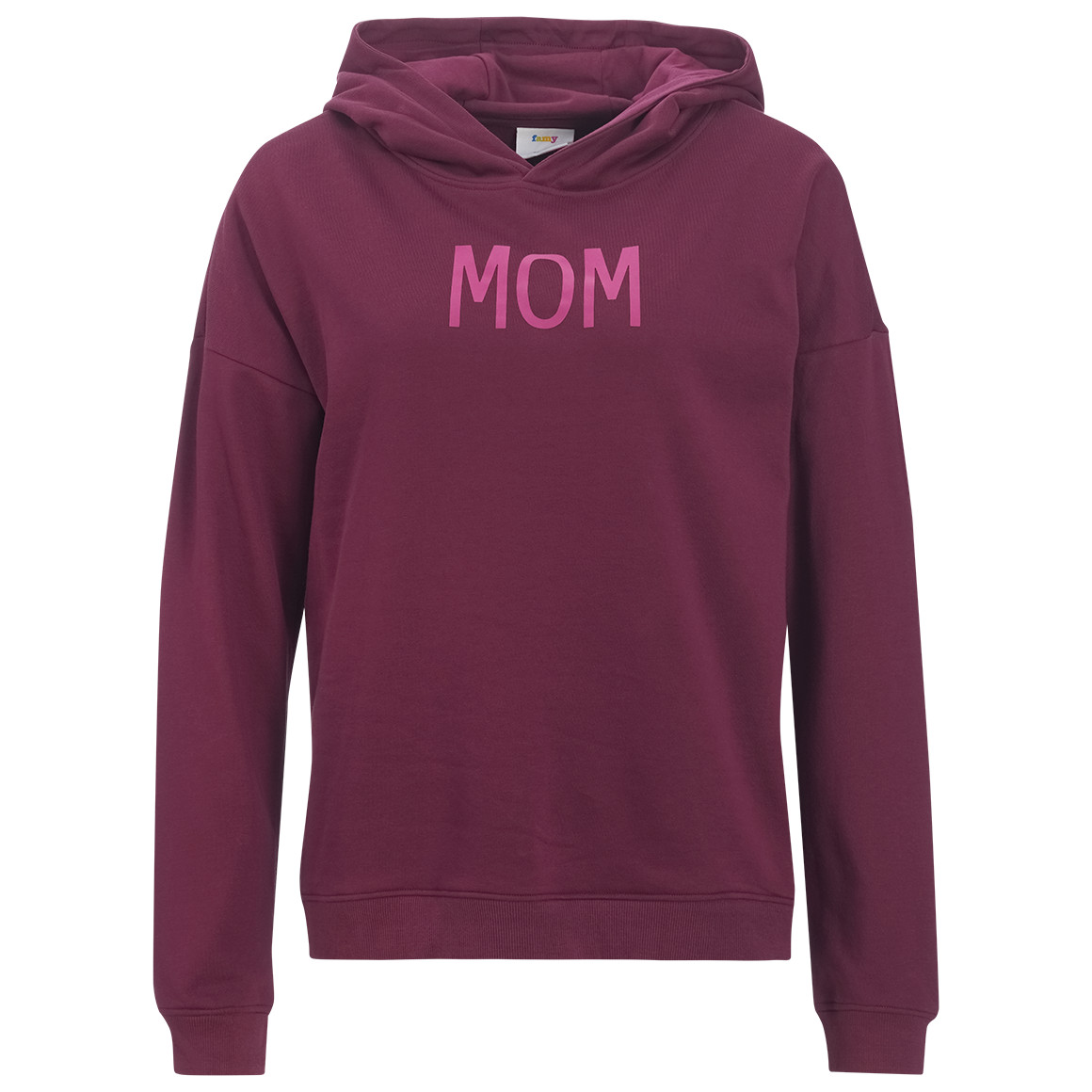 Damen Hoodie mit Flock-Print