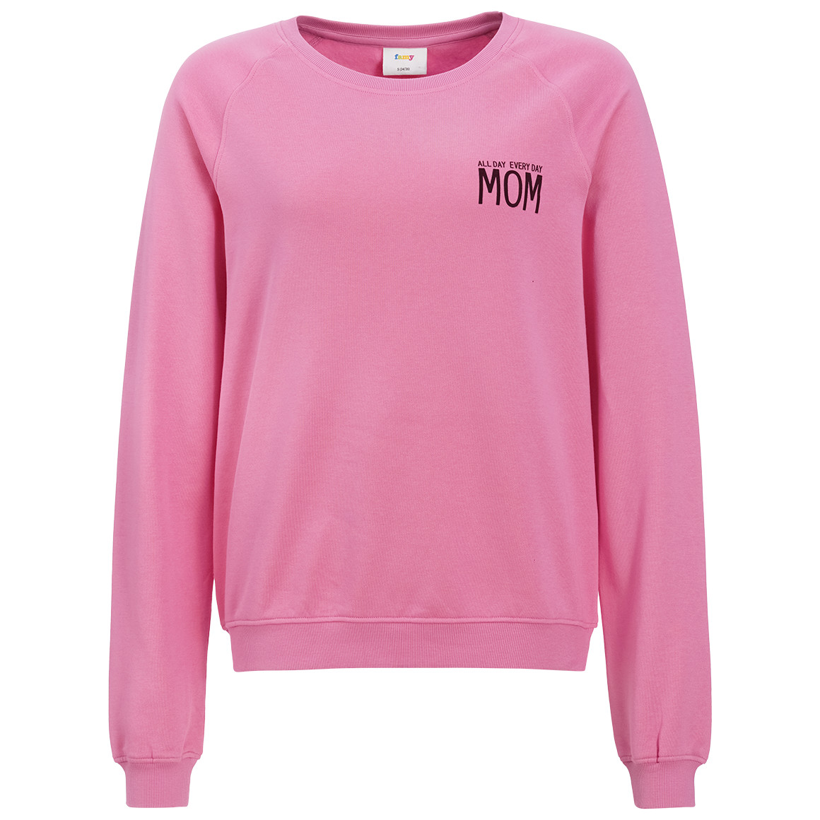 Damen Sweatshirt mit Flock-Print