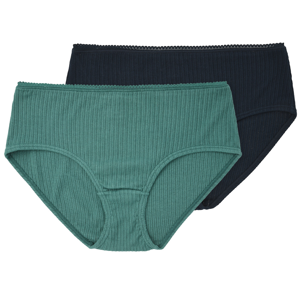 2 Damen Pantys mit feiner Struktur
