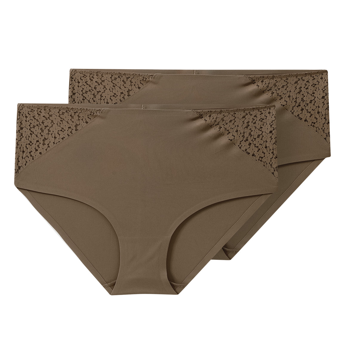2 Damen Seamless-Pantys mit Spitze