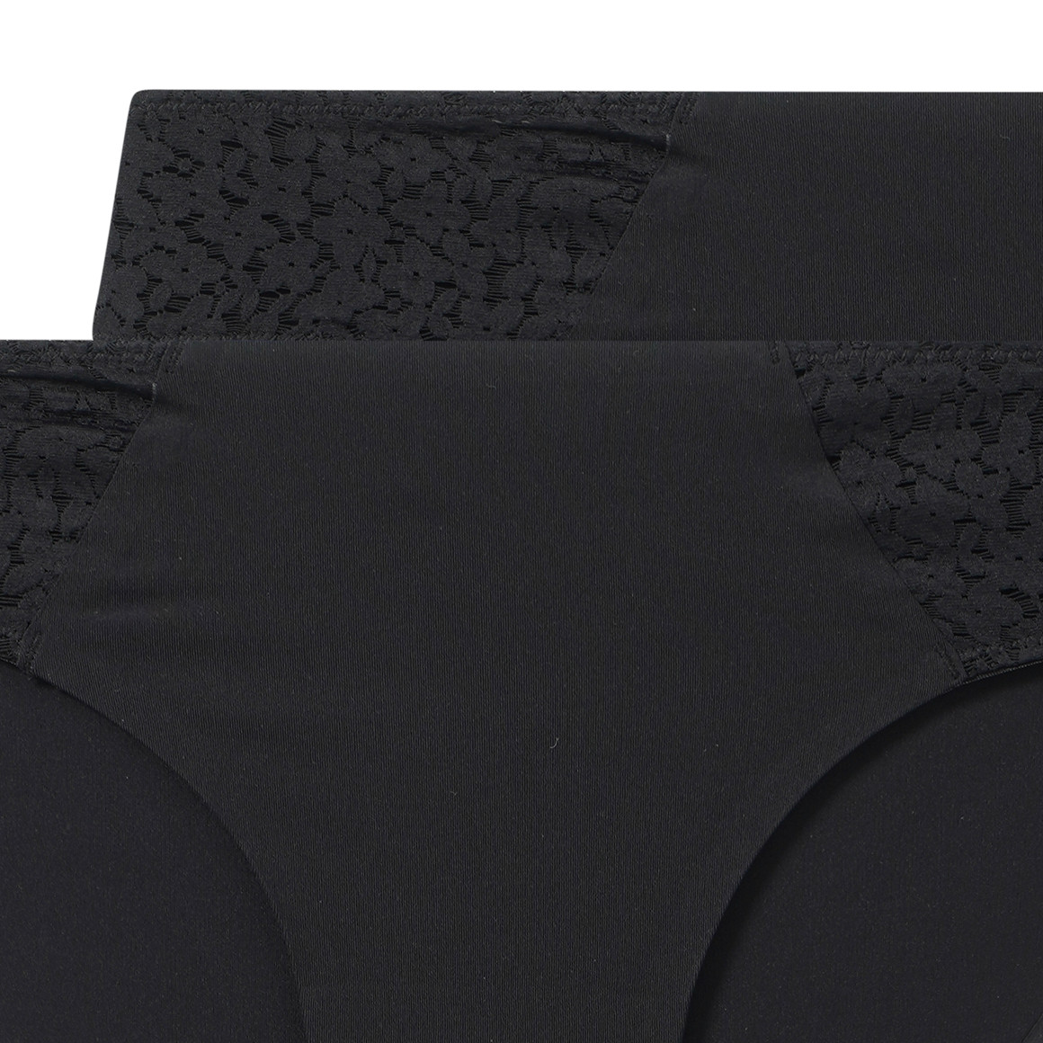 2 Damen Seamless-Slips mit Spitze