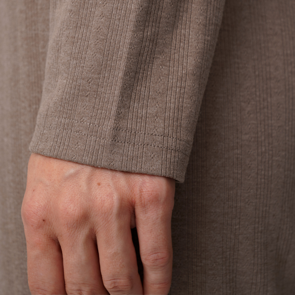 Damen Schlafanzug mit Ajour-Muster