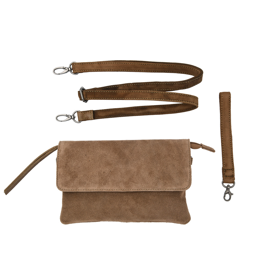 Damen Veloursleder-Tasche