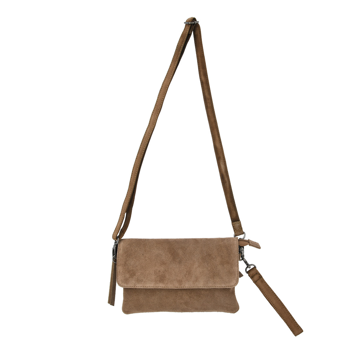 Damen Veloursleder-Tasche